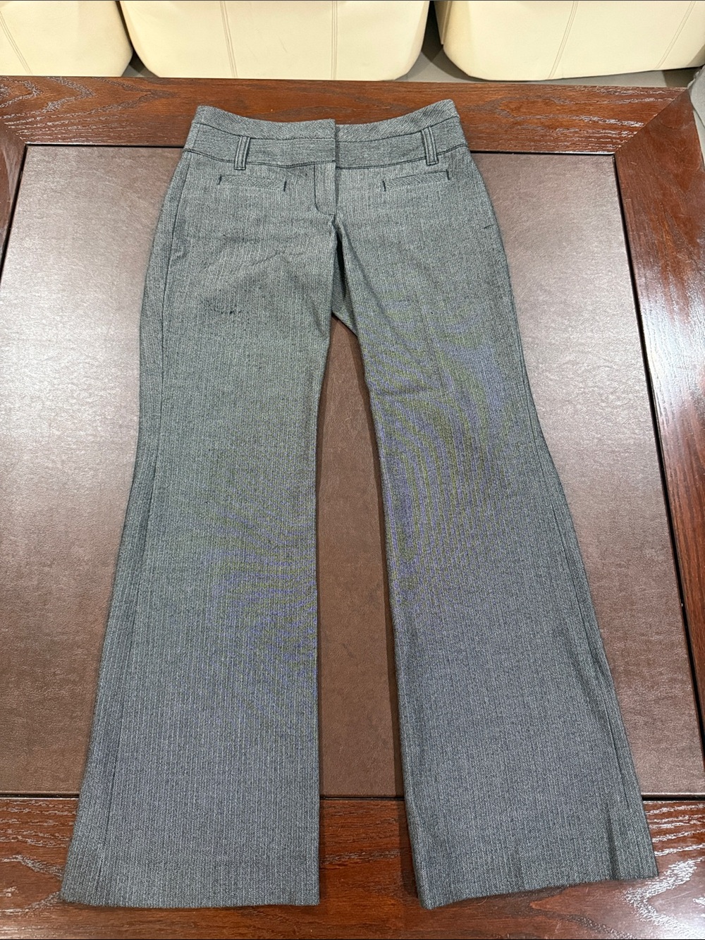 Gorgeous Express Editor 00short pinstripe Gray Tailored Bootcut Pants